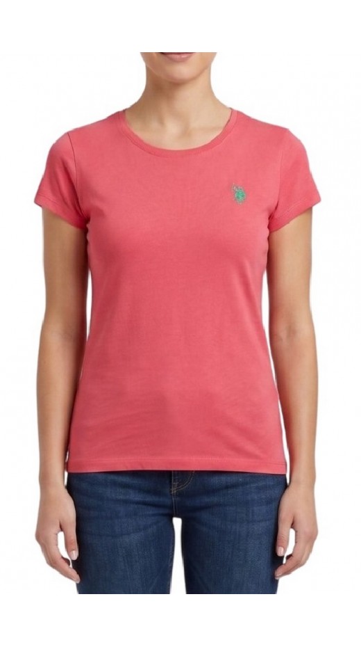 U.S.POLO ASSN LUCY 000270 CH3D SS T-SHIRT ΜΠΛΟΥΖΑ ΓΥΝΑΙΚΕΙΑ PINK