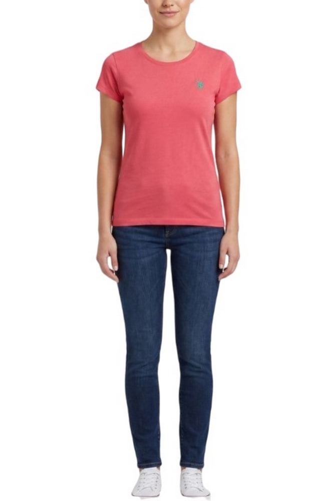 U.S.POLO LUCY 000270 CH3D SS T-SHIRT ΜΠΛΟΥΖΑ ΓΥΝΑΙΚΕΙΑ PINK