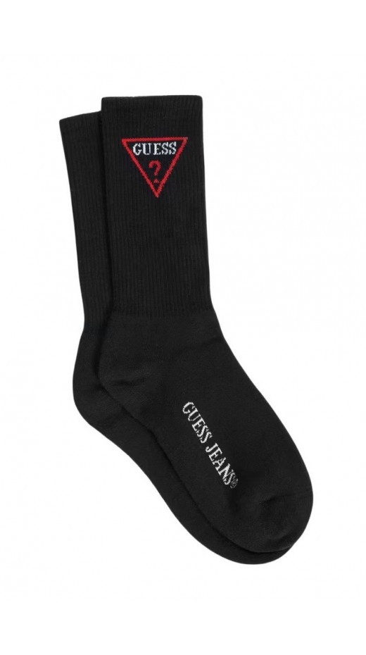 GJ UNISEX TRIANGLE CREW SOCK ΚΑΛΤΣΕΣ ΑΝΔΡΙΚΕΣ BLACK