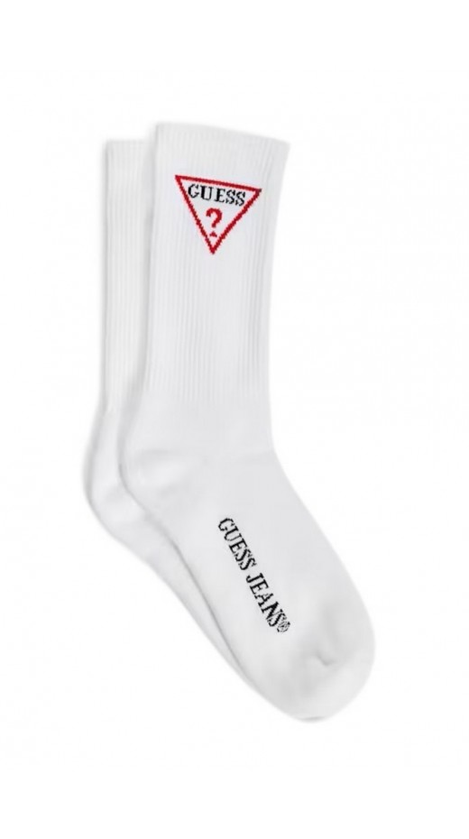 GJ UNISEX TRIANGLE CREW SOCK ΚΑΛΤΣΕΣ ΑΝΔΡΙΚΕΣ WHITE