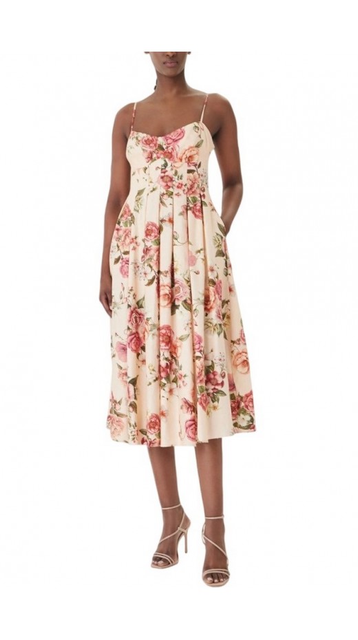 GUESS SL BRIA LINEN DRESS ΦΟΡΕΜΑ ΓΥΝΑΙΚΕΙΟ FLORAL