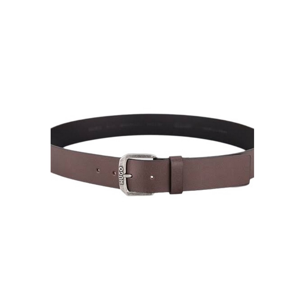 HUGO BOSS BERKER CASUAL BELT ΖΩΝΗ ΑΝΔΡΙΚΗ DARK BROWN