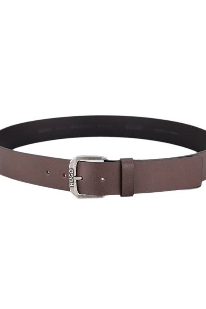 HUGO BOSS BERKER CASUAL BELT ΖΩΝΗ ΑΝΔΡΙΚΗ DARK BROWN