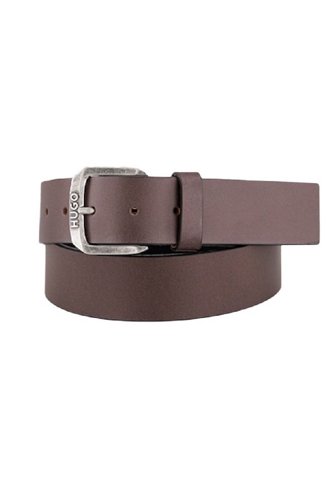 HUGO BOSS BERKER CASUAL BELT ΖΩΝΗ ΑΝΔΡΙΚΗ DARK BROWN