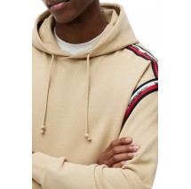 TOMMY JEANS RLX TAPE HOODIE ΦΟΥΤΕΡ ΜΠΛΟΥΖΑ ΑΝΔΡΙΚΗ BEIGE