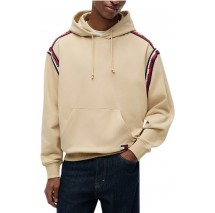 TOMMY JEANS RLX TAPE HOODIE ΦΟΥΤΕΡ ΜΠΛΟΥΖΑ ΑΝΔΡΙΚΗ BEIGE