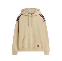 TOMMY JEANS RLX TAPE HOODIE ΦΟΥΤΕΡ ΜΠΛΟΥΖΑ ΑΝΔΡΙΚΗ BEIGE