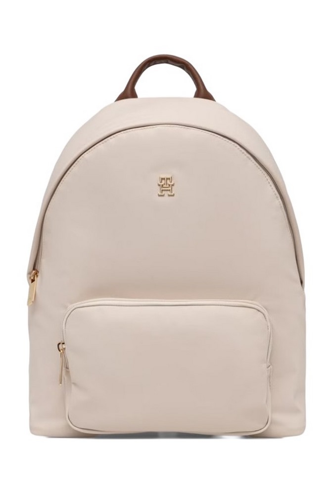 TOMMY HILFIGER POPETTE DOME BACKPACK ΤΣΑΝΤΑ ΓΥΝΑΙΚΕΙΑ BEIGE