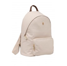 TOMMY HILFIGER POPETTE DOME BACKPACK ΤΣΑΝΤΑ ΓΥΝΑΙΚΕΙΑ BEIGE