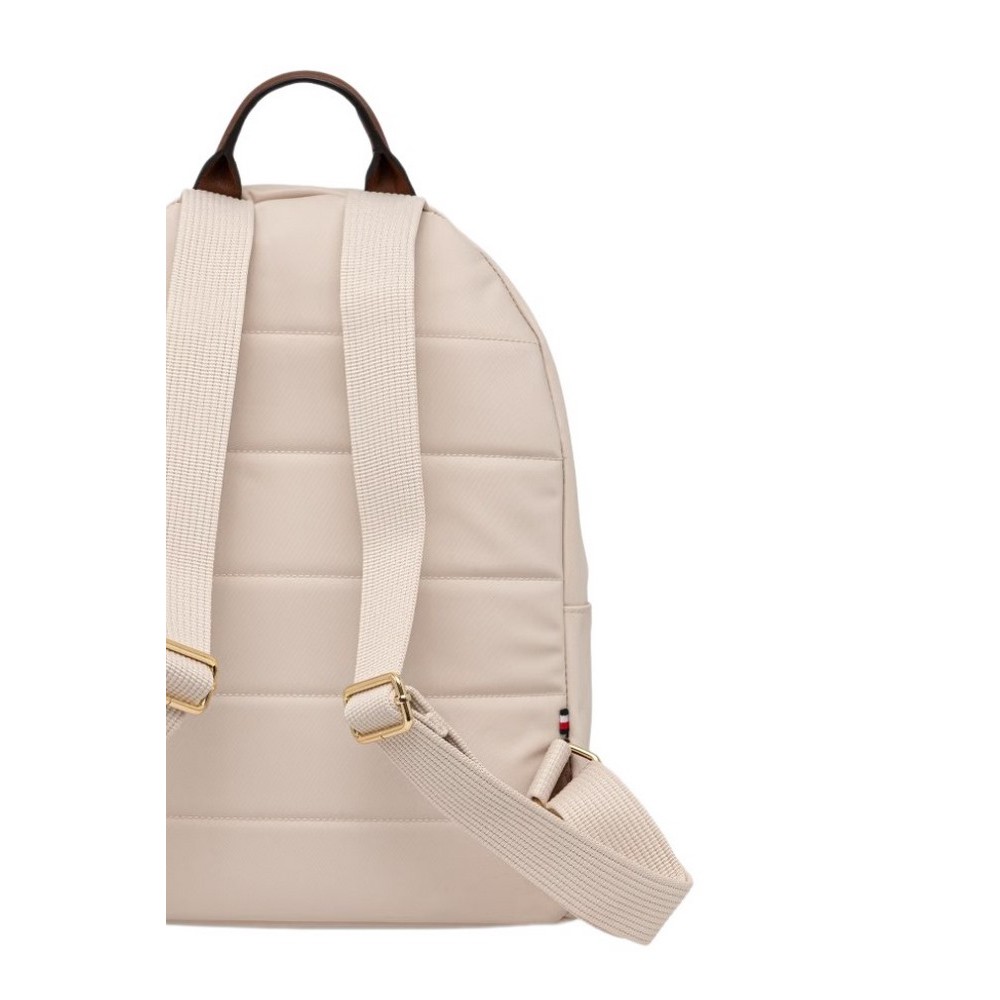 TOMMY HILFIGER POPETTE DOME BACKPACK ΤΣΑΝΤΑ ΓΥΝΑΙΚΕΙΑ BEIGE