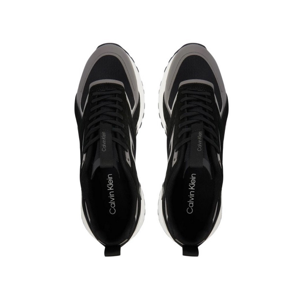 CALVIN KLEIN HIKE RUNNER CK STRIPE MIX NY-SU ΠΑΠΟΥΤΣΙ ΑΝΔΡΙΚΟ BLACK/GREY