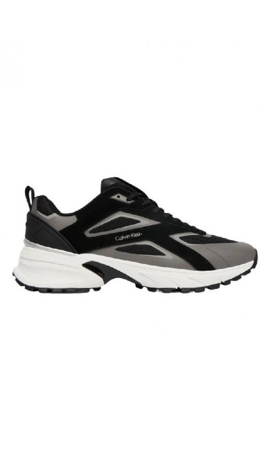 CALVIN KLEIN HIKE RUNNER CK STRIPE MIX NY-SU ΠΑΠΟΥΤΣΙ ΑΝΔΡΙΚΟ BLACK/GREY