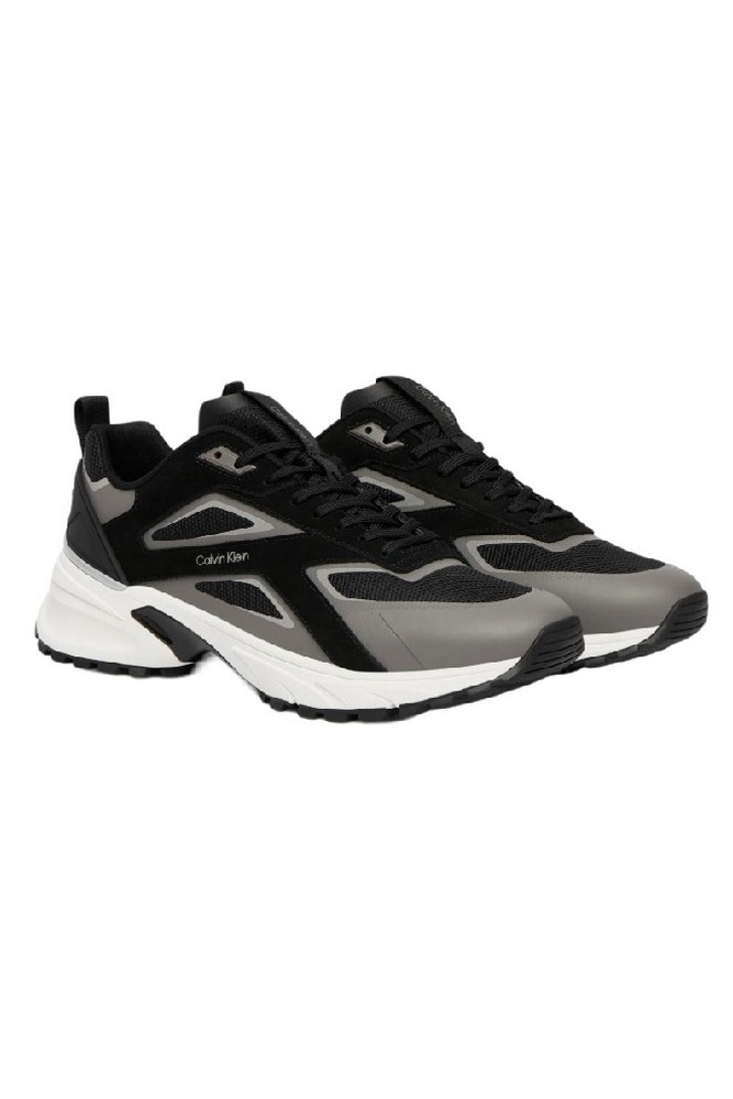 CALVIN KLEIN HIKE RUNNER CK STRIPE MIX NY-SU ΠΑΠΟΥΤΣΙ ΑΝΔΡΙΚΟ BLACK/GREY