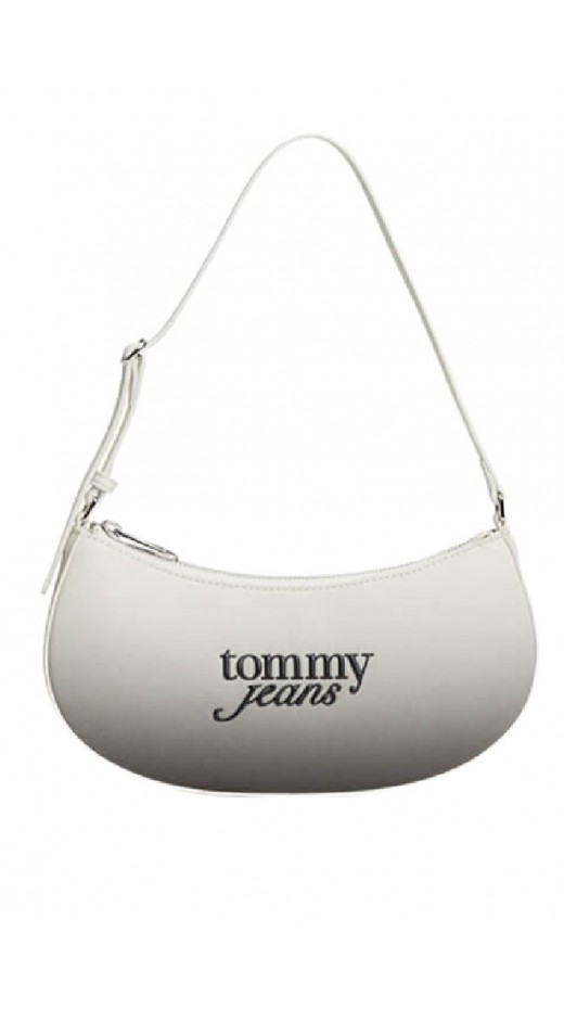 TOMMY JEANS MUST DEGRADE SHOULDER BAG ΤΣΑΝΤΑ ΓΥΝΑΙΚΕΙΑ WHITE/BLACK
