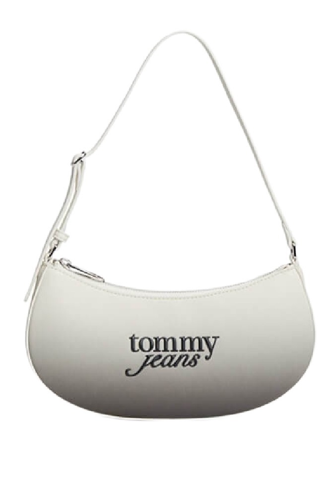 TOMMY JEANS MUST DEGRADE SHOULDER BAG ΤΣΑΝΤΑ ΓΥΝΑΙΚΕΙΑ WHITE/BLACK