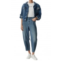 CALVIN KLEIN JEANS CROPPED BARREL JEAN TINTED AIRWA ΠΑΝΤΕΛΟΝΙ ΓΥΝΑΙΚΕΙΟ BLUΕ DENIM