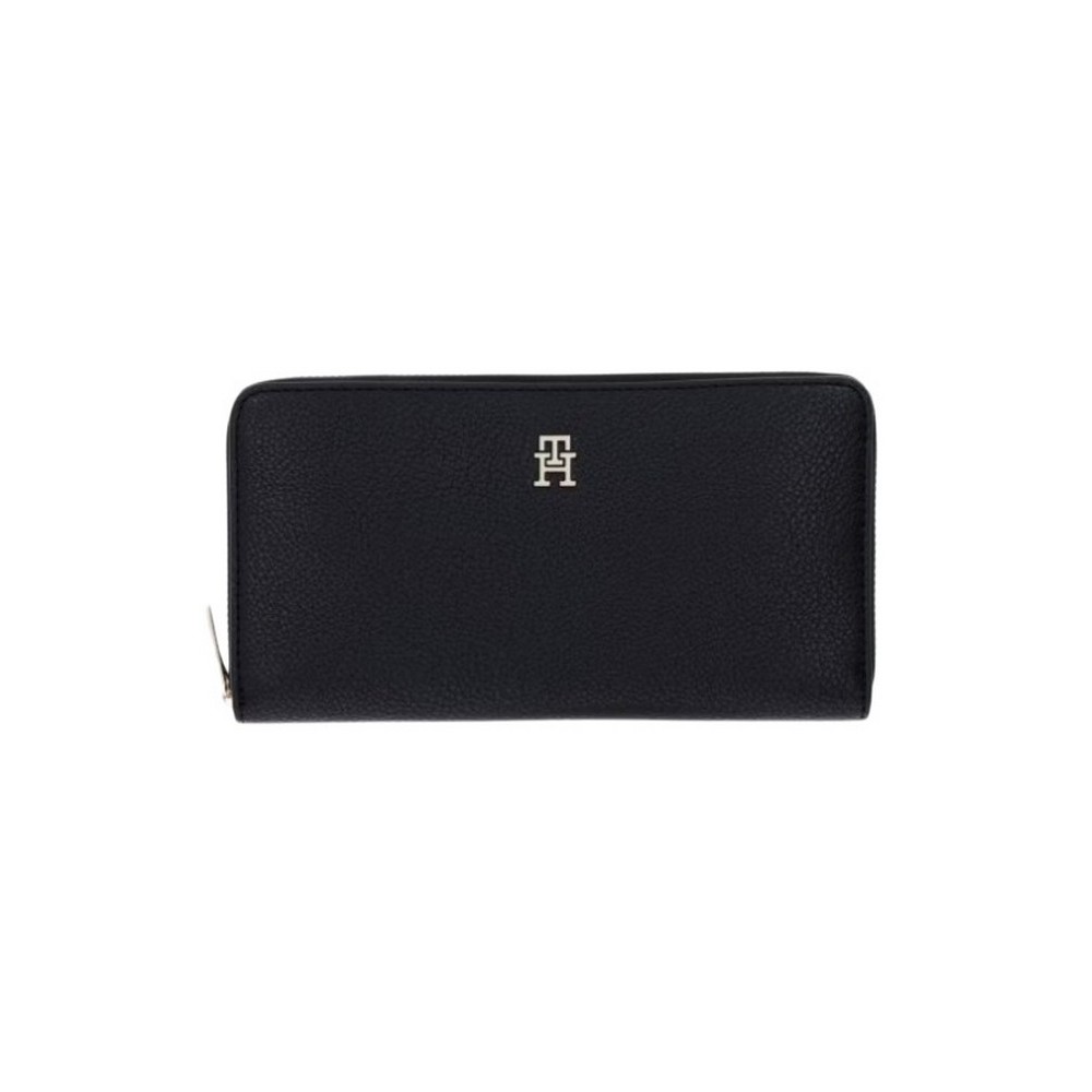 TOMMY HILFIGER ICON LRG ZA ΠΟΡΤΟΦΟΛΙ ΓΥΝΑΙΚΕΙΟ BLACK