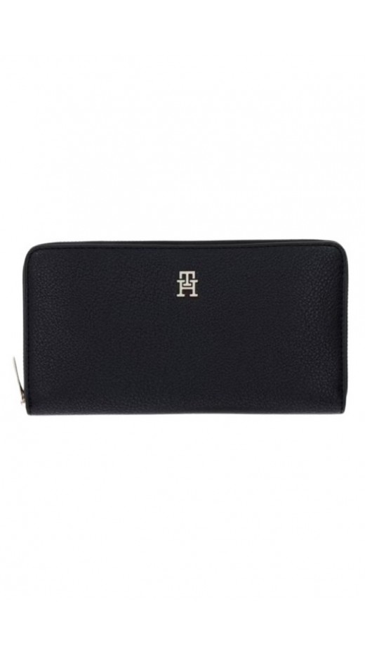 TOMMY HILFIGER ICON LRG ZA ΠΟΡΤΟΦΟΛΙ ΓΥΝΑΙΚΕΙΟ BLACK
