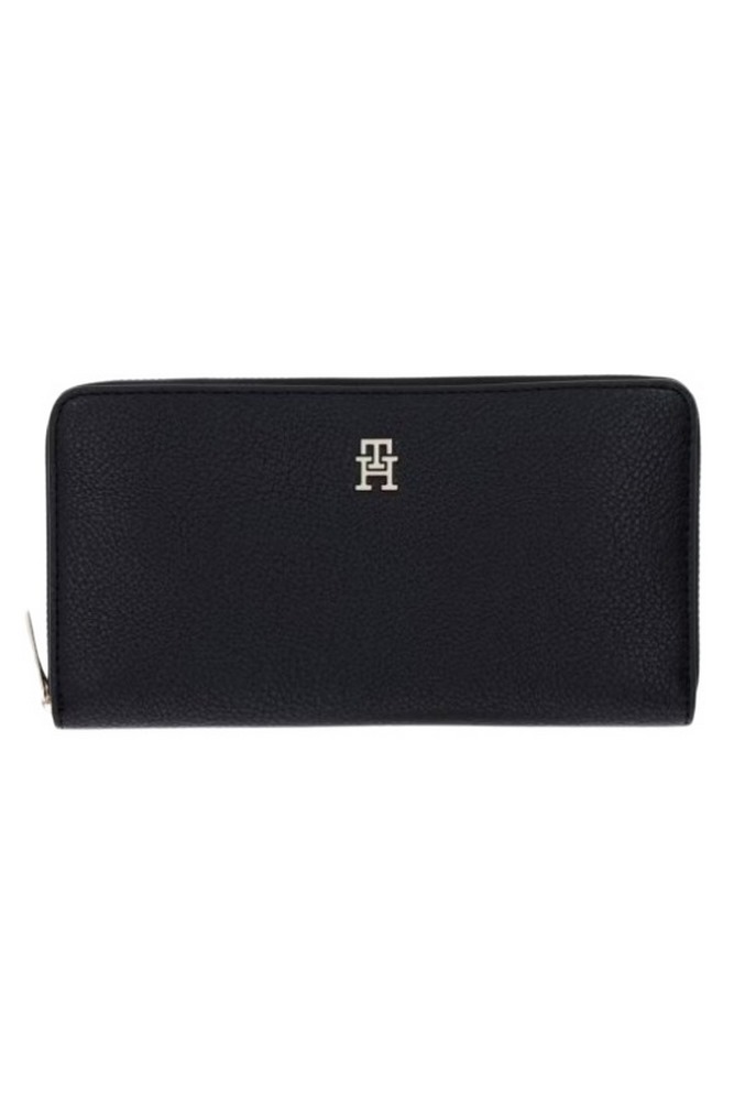TOMMY HILFIGER ICON LRG ZA ΠΟΡΤΟΦΟΛΙ ΓΥΝΑΙΚΕΙΟ BLACK