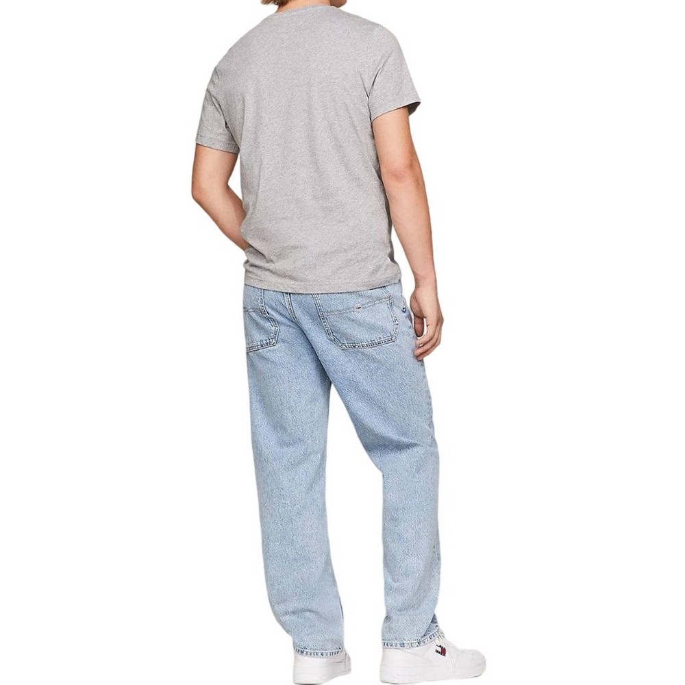 TOMMY JEANS REG SFLAG T-SHIRT ΜΠΛΟΥΖΑ ΑΝΔΡΙΚΗ GREY
