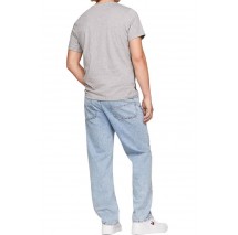 TOMMY JEANS REG SFLAG T-SHIRT ΜΠΛΟΥΖΑ ΑΝΔΡΙΚΗ GREY