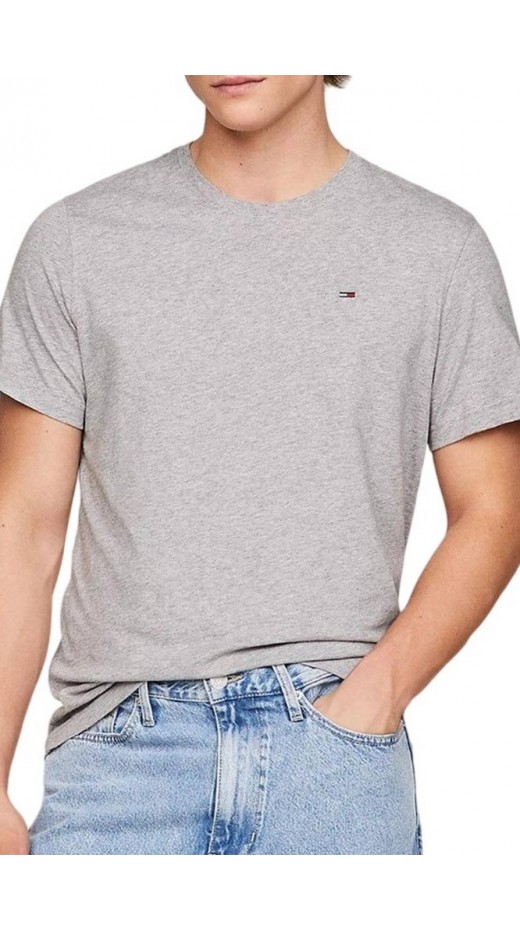 TOMMY JEANS REG SFLAG T-SHIRT ΜΠΛΟΥΖΑ ΑΝΔΡΙΚΗ GREY