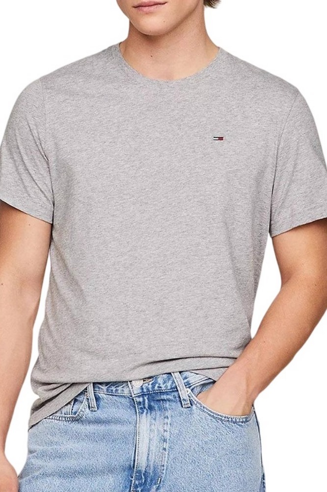 TOMMY JEANS REG SFLAG T-SHIRT ΜΠΛΟΥΖΑ ΑΝΔΡΙΚΗ GREY