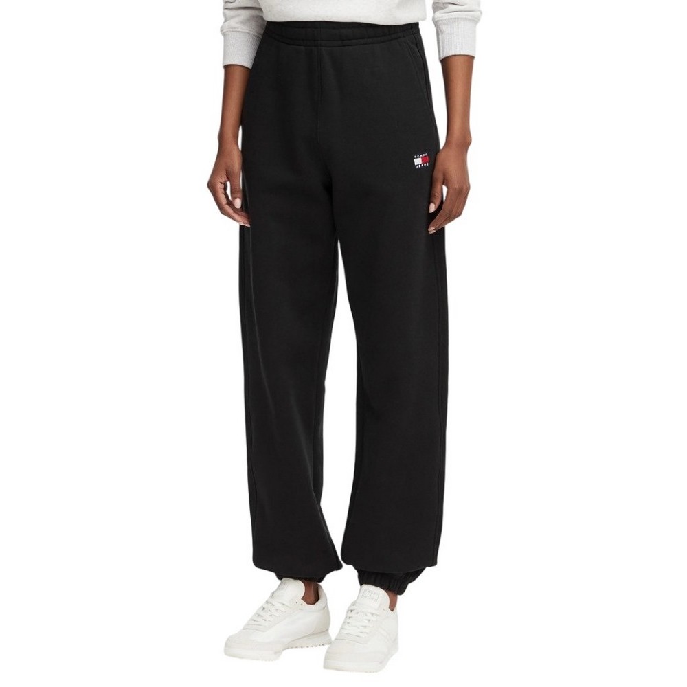 TOMMY JEANS BADGE SWEATPANT ΠΑΝΤΕΛΟΝΙ ΦΟΡΜΑ ΓΥΝΑΙΚΕΙΟ BLACK