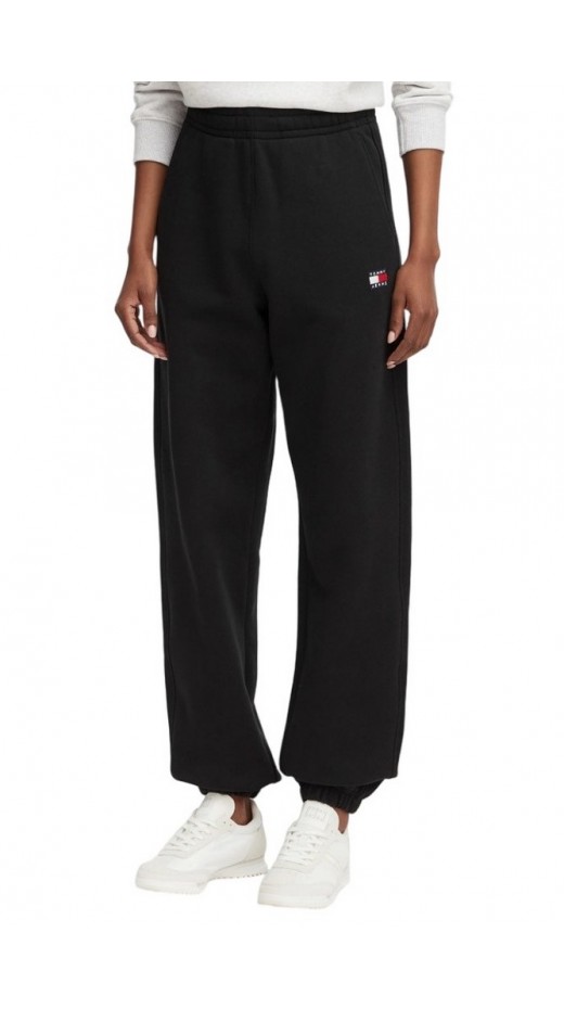 TOMMY JEANS BADGE SWEATPANT ΠΑΝΤΕΛΟΝΙ ΦΟΡΜΑ ΓΥΝΑΙΚΕΙΟ BLACK