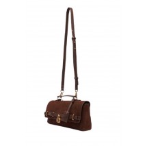 TOMMY HILFIGER AMERICAN ICON CLUTCH SUEDE ΤΣΑΝΤΑ ΓΥΝΑΙΚΕΙΑ BROWN