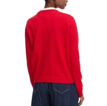 TOMMY JEANS ESSENTIAL VNECK SWEATER EXT ΠΛΕΚΤΗ ΜΠΛΟΥΖΑ ΓΥΝΑΙΚΕΙΑ RED