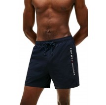 TOMMY HILFIGER MEDIUM DRAWSTRING ZIP POCKET ΜΑΓΙΟ ΑΝΔΡΙΚΟ BLUE