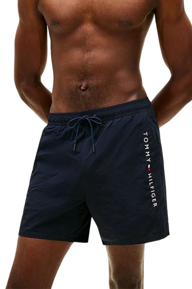 TOMMY HILFIGER MEDIUM DRAWSTRING ZIP POCKET ΜΑΓΙΟ ΑΝΔΡΙΚΟ BLUE