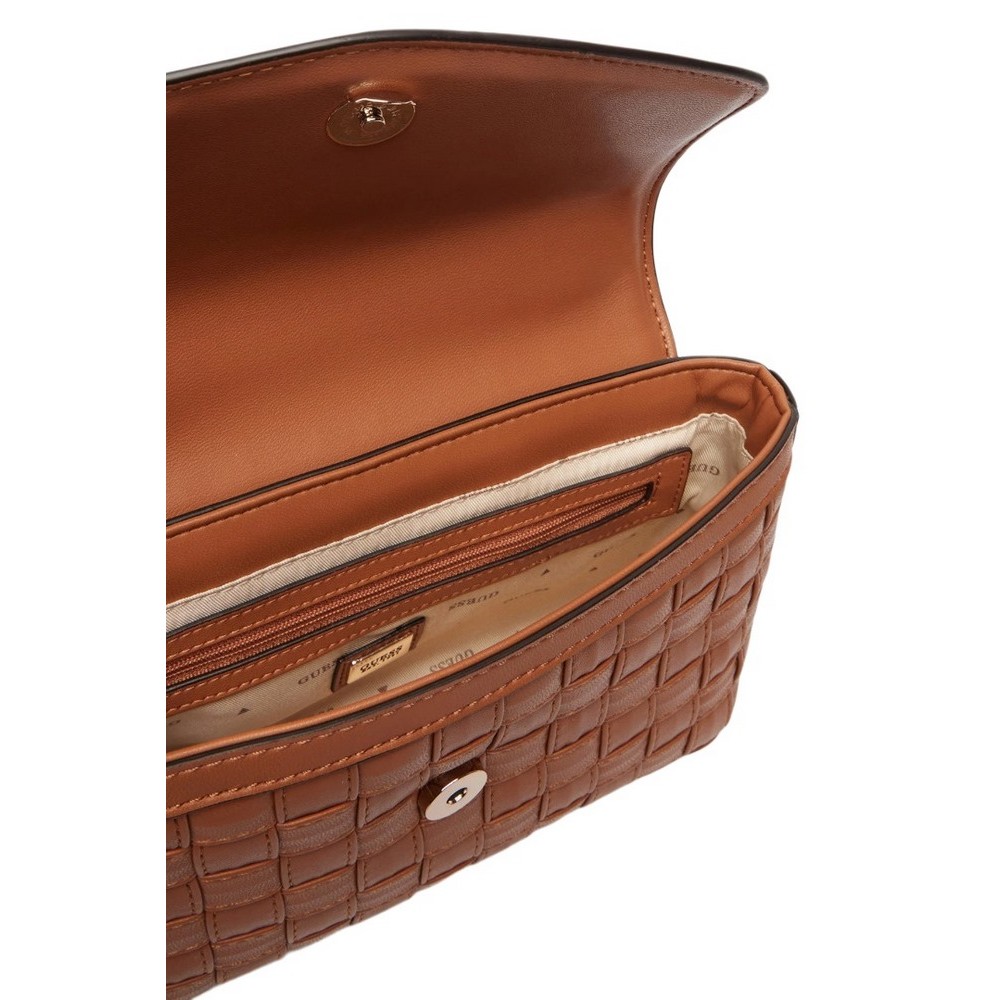 GUESS SANDY CONVERTIBLE XBODY FLAP ΤΣΑΝΤΑ ΓΥΝΑΙΚΕΙΑ CARAMEL
