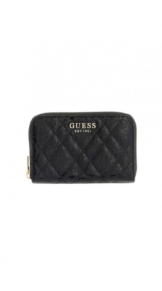 GUESS ISEMAY SLG MEDIUM ZIP AROUND ΠΟΡΤΟΦΟΛΙ ΓΥΝΑΙΚΕΙΟ BLACK