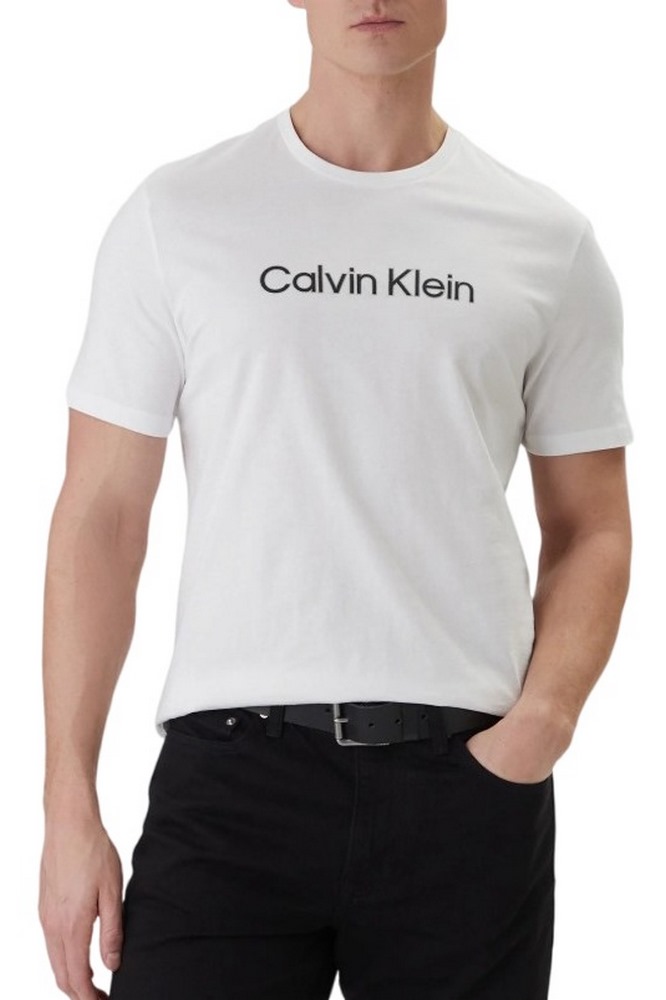 CALVIN KLEIN 30S EU WHOLESALE SPORTSWEAR GRAP T-SHIRT ΜΠΛΟΥΖΑ ΑΝΔΡΙΚΗ BRIGHT WHITE