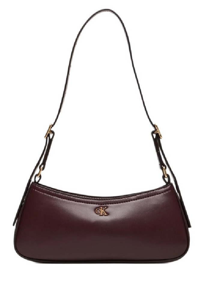 CALVIN KLEIN SMALL SHOULDER BAG ΤΣΑΝΤΑ ΓΥΝΑΙΚΕΙΑ BORDEAUX