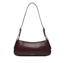 CALVIN KLEIN SMALL SHOULDER BAG ΤΣΑΝΤΑ ΓΥΝΑΙΚΕΙΑ BORDEAUX