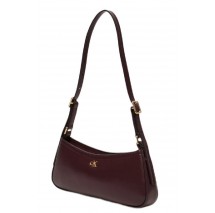 CALVIN KLEIN SMALL SHOULDER BAG ΤΣΑΝΤΑ ΓΥΝΑΙΚΕΙΑ BORDEAUX