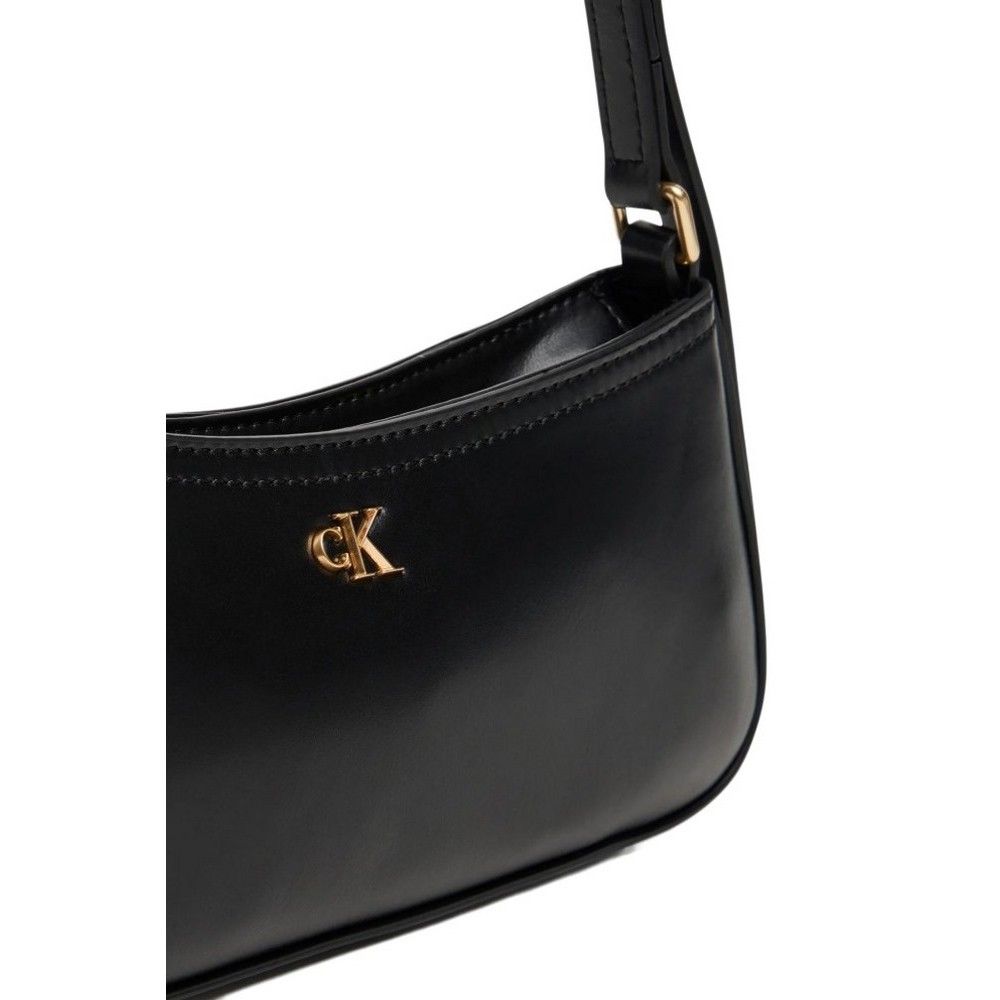 CALVIN KLEIN SMALL SHOULDER BAG ΤΣΑΝΤΑ ΓΥΝΑΙΚΕΙΑ BLACK