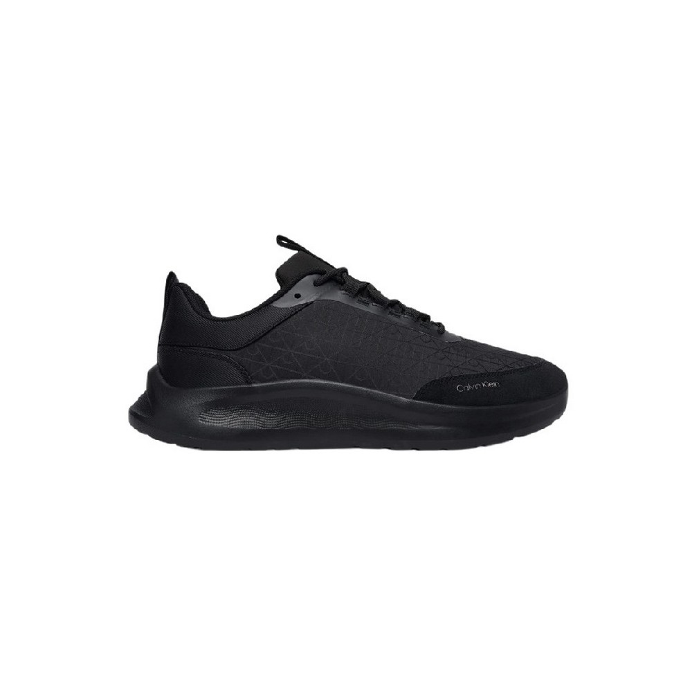 CALVIN KLEIN LIGHT EVA RUNN LACEUP AOP ΠΑΠΟΥΤΣΙ ΑΝΔΡΙΚΟ BLACK/BLACK