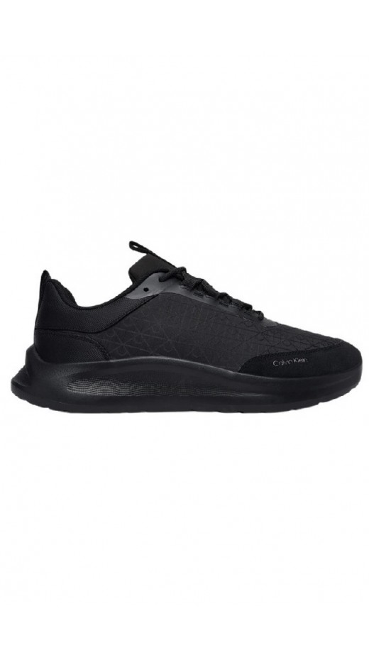 CALVIN KLEIN LIGHT EVA RUNN LACEUP AOP ΠΑΠΟΥΤΣΙ ΑΝΔΡΙΚΟ BLACK/BLACK