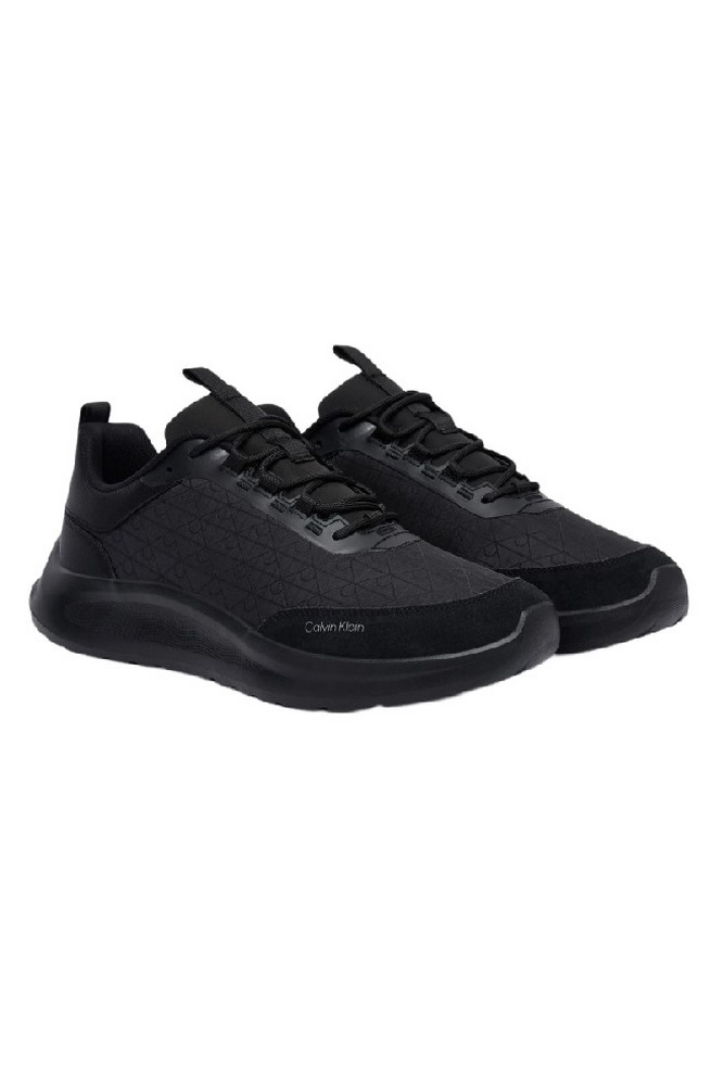 CALVIN KLEIN LIGHT EVA RUNN LACEUP AOP ΠΑΠΟΥΤΣΙ ΑΝΔΡΙΚΟ BLACK/BLACK