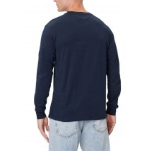 TOMMY JEANS SLIM CHEST LINEAR T-SHIRT ΜΠΛΟΥΖΑ ΜΑΚΡΥΜΑΝΙΚΗ ΑΝΔΡΙΚΗ NAVY