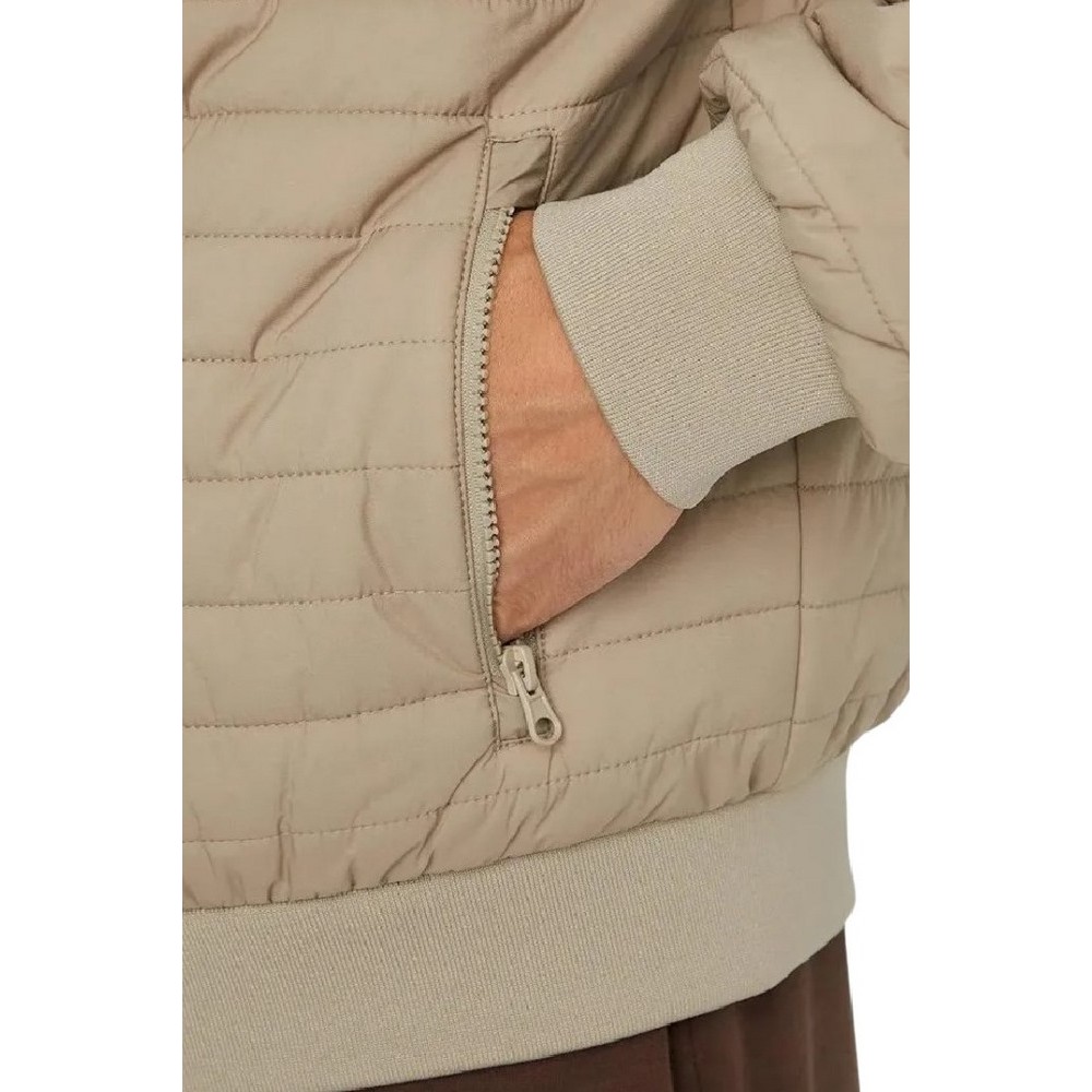 GUESS KLEDI REVERSIBLE PADDED JACKET ΜΠΟΥΦΑΝ ΑΝΔΡΙΚΟ BEIGE