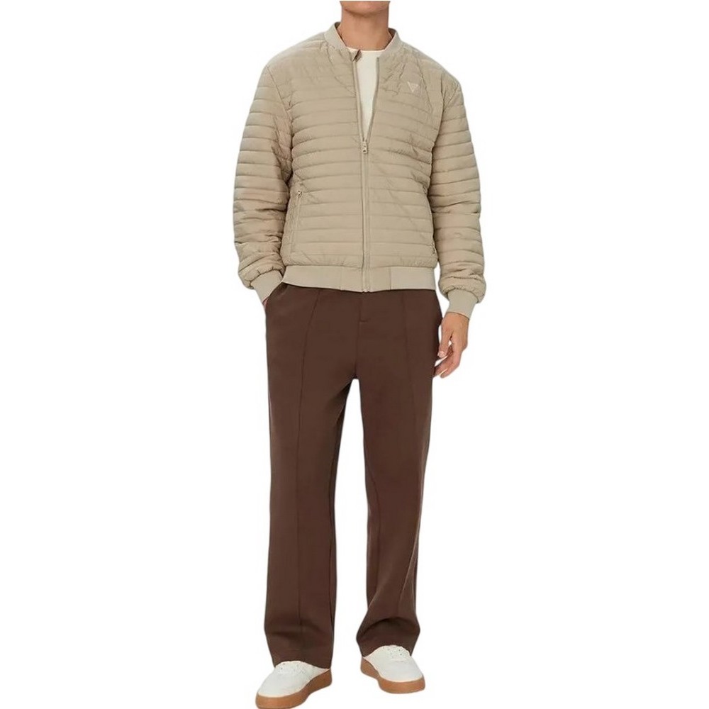 GUESS KLEDI REVERSIBLE PADDED JACKET ΜΠΟΥΦΑΝ ΑΝΔΡΙΚΟ BEIGE