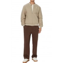 GUESS KLEDI REVERSIBLE PADDED JACKET ΜΠΟΥΦΑΝ ΑΝΔΡΙΚΟ BEIGE