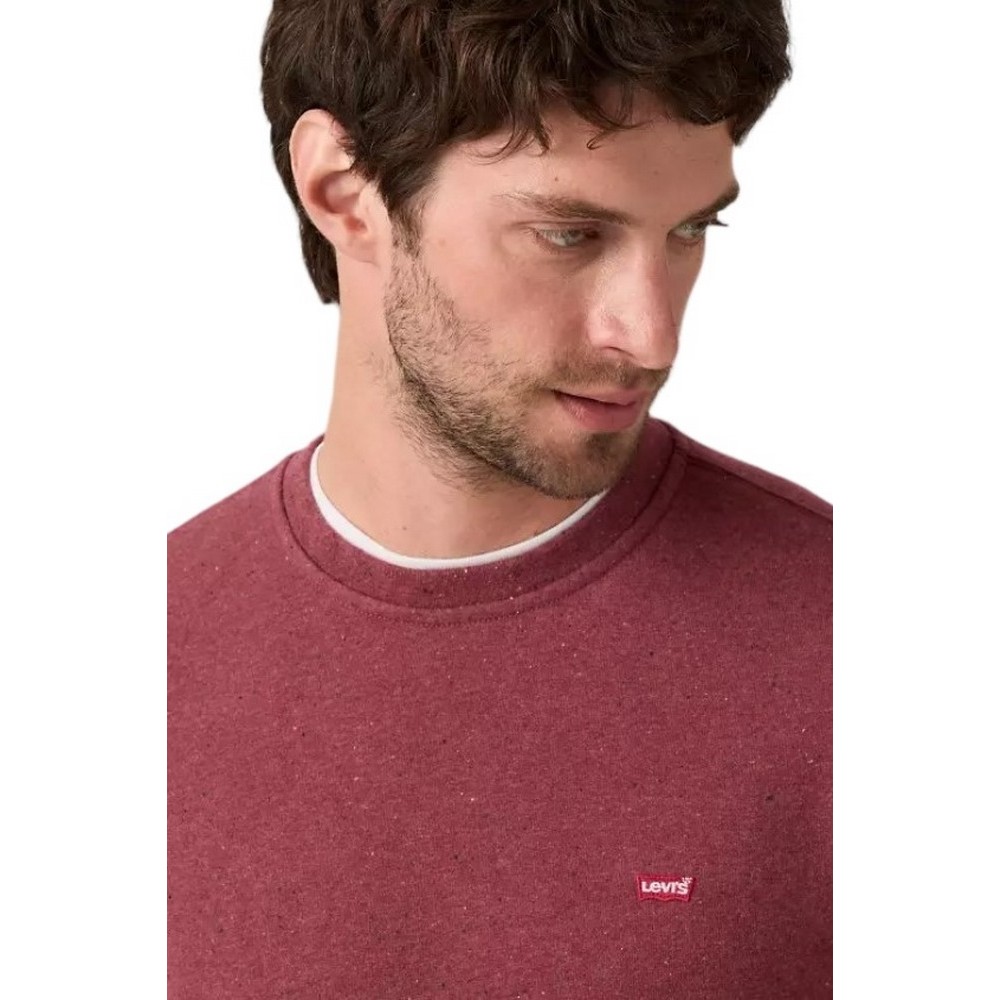 LEVIS® THE ORIGINAL HM CREW ΦΟΥΤΕΡ ΜΠΛΟΥΖΑ ΑΝΔΡΙΚΗ BORDEAUX