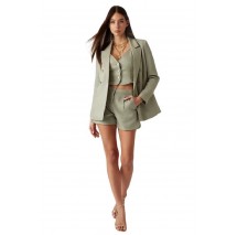 GUESS CAMILLE TAILOR PLEAT SHORTS ΣΟΡΤΣ ΓΥΝΑΙΚΕΙΟ GREEN