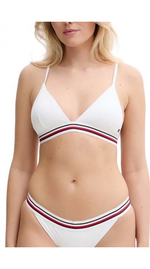 TOMMY HILFIGER TRIANGLE RP ΜΑΓΙΟ ΓΥΝΑΙΚΕΙΟ WHITE